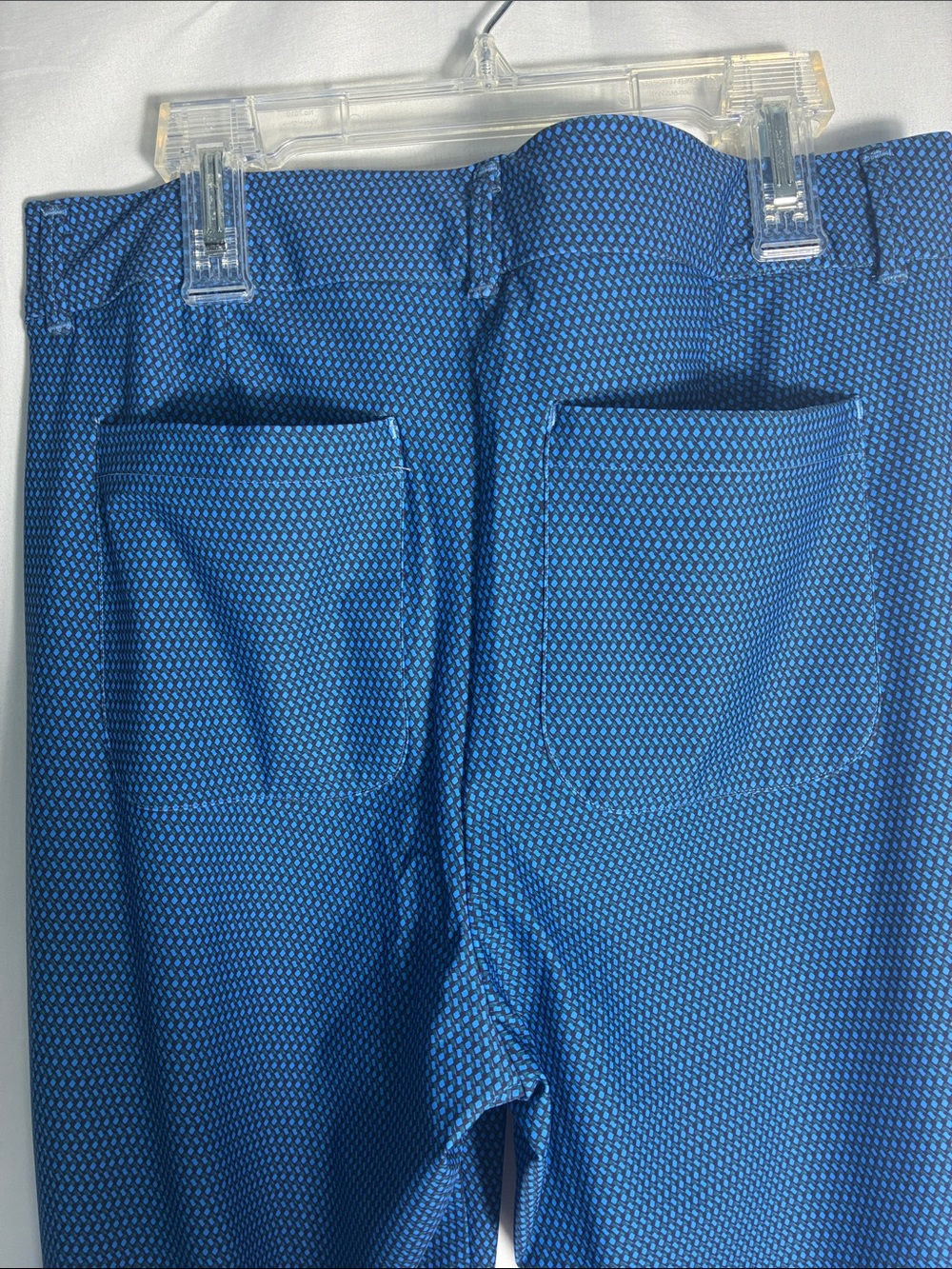 NWT SPANX Women’s Sunshine Kick Flare Pant in Geo Scape Blue - Size Large - Picture 7 of 8